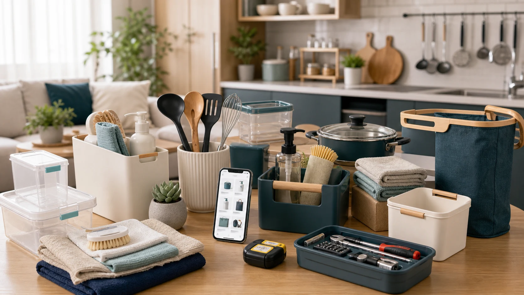 Home goods and everyday shopping scenes